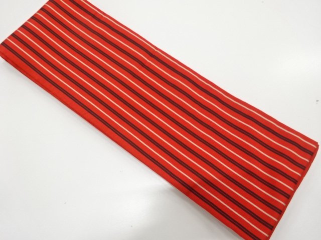 JAPANESE HANHABA OBI / CHIKUZEN HAKATA / WOVEN STRIPE
